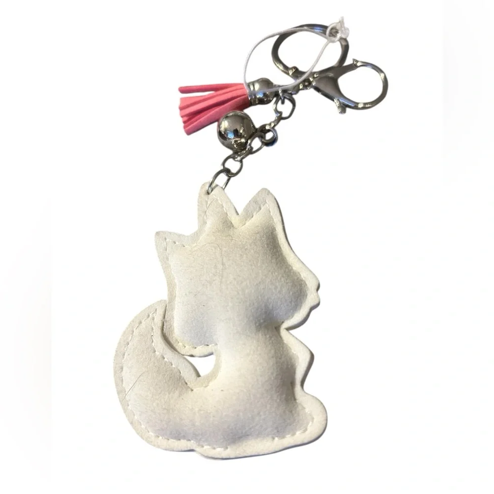 Rhinestone Unicorn Kitty Purse Charm Or Key Ring